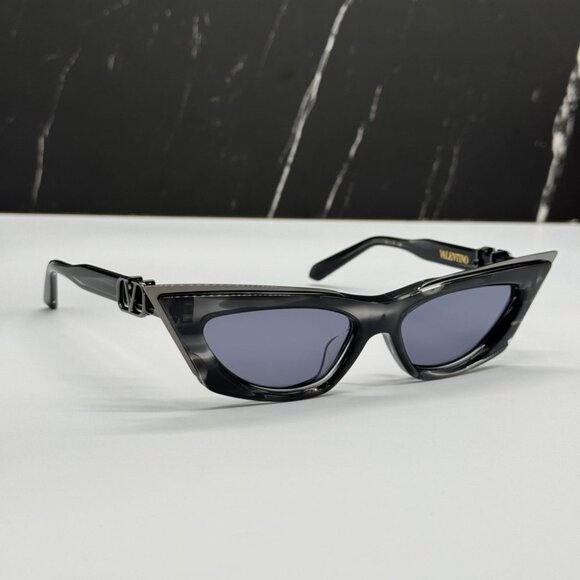 NEW V-GOLDCUT VLS-113B VALENTINO SUNGLASSES BLACK CAT EYE EYEWEAR VALENTINO - Picture 10 of 13